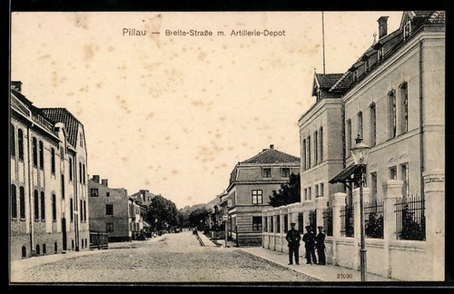 Ansichtskarte pillau breite - pillau,,