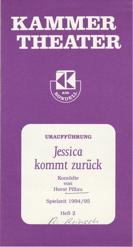Programmheft jessica kommt - jessica,