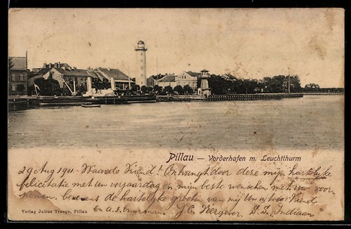 Pillau vorderhafen mit - vorderhafen, dem