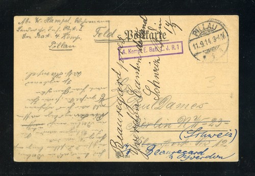 Danzig feldpostkarte pillau - feldpostkarte,