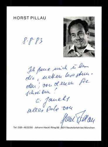 Horst pillau original signiert - original,