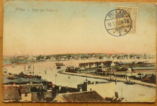Pillau 1912 feldpost - ak,