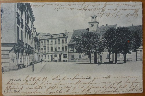 Pillau markt 1906 - pillau,